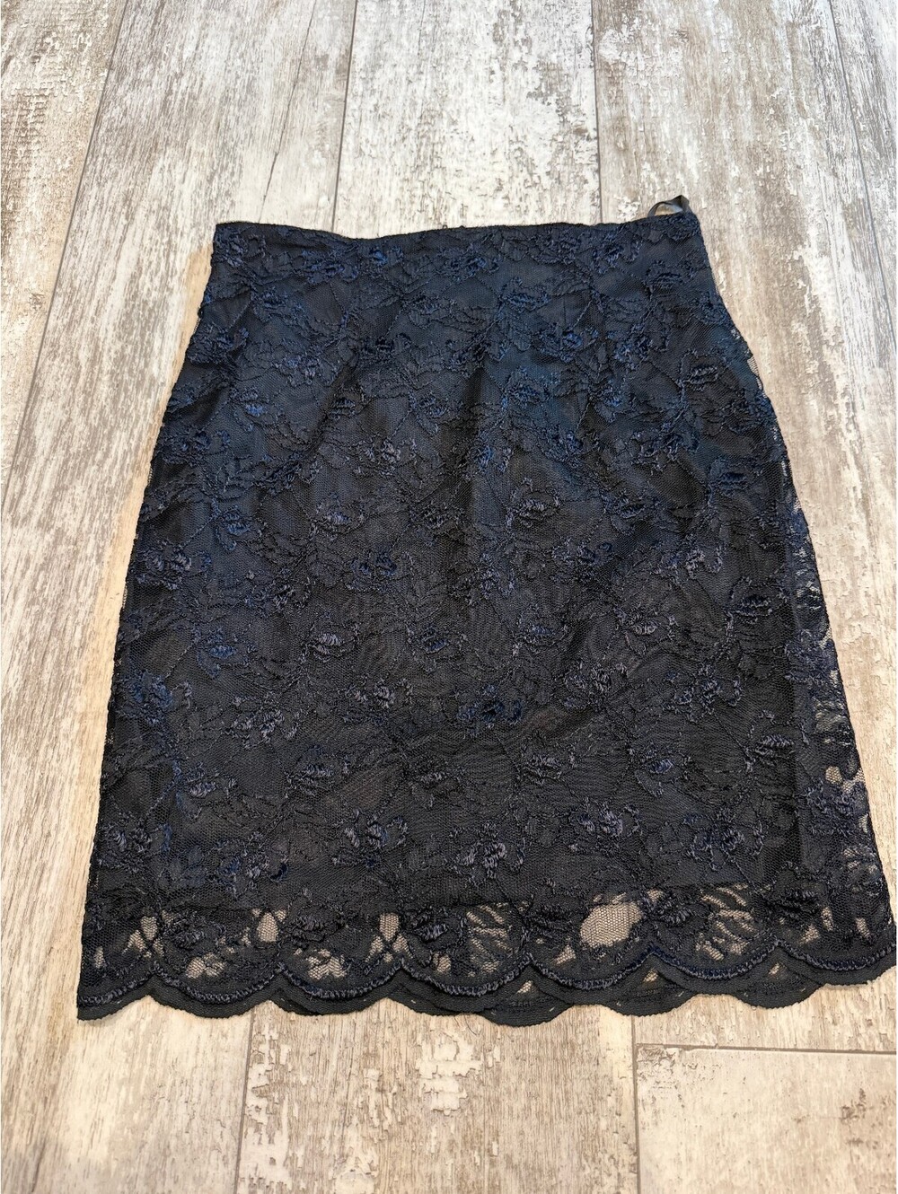 Vintage Wrapper Black Lace Midi Skirt Y2K Romantic Goth